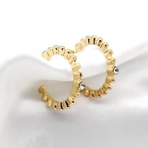 Gold Minimal Hoops